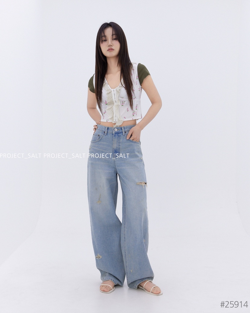 PROJECT SALT韓國代購女士新款熱賣牛仔褲PROJECTSALT牛仔褲