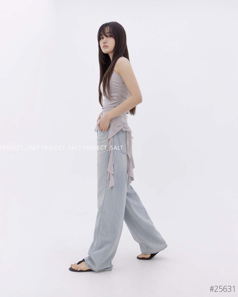 PROJECT SALT韓國代購女士新品25春夏牛仔褲PROJECTSALT牛仔褲