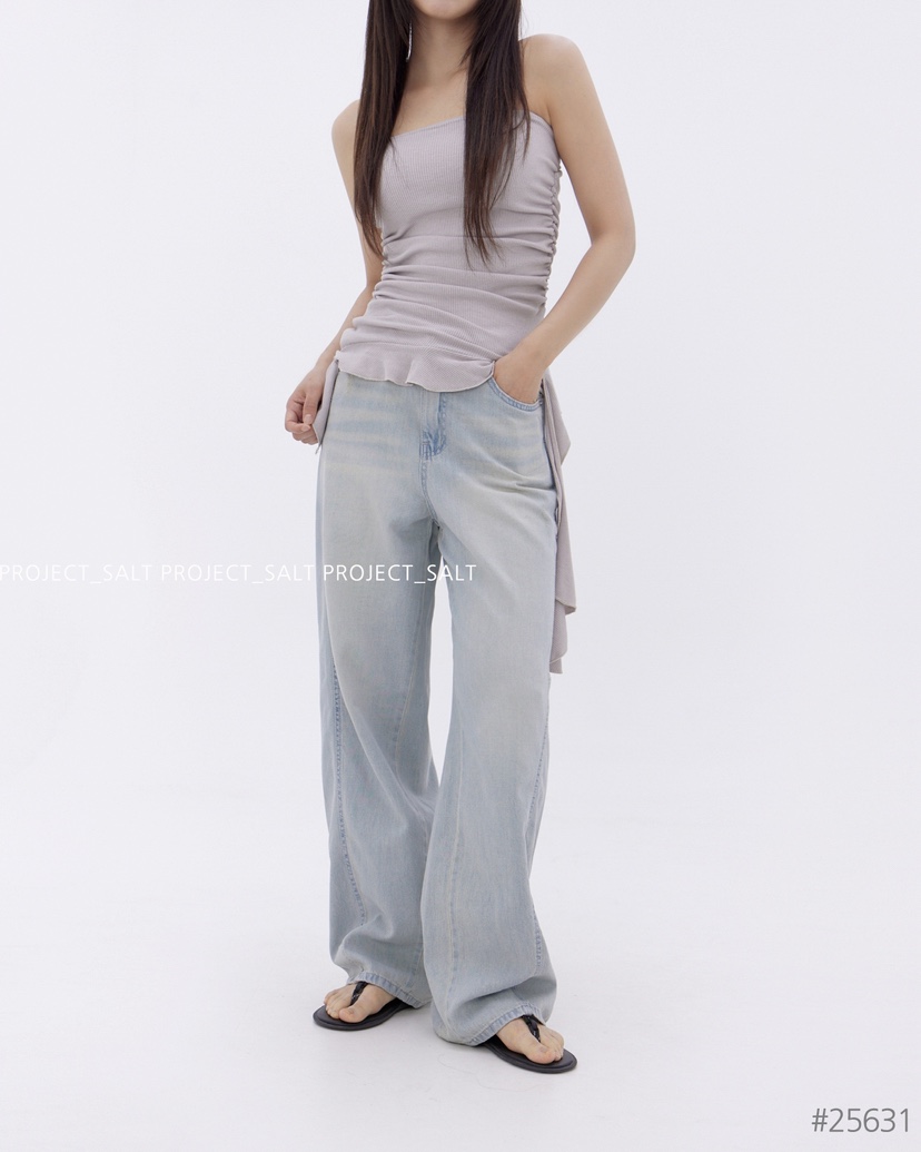 PROJECT SALT韓國代購女士新品25春夏牛仔褲PROJECTSALT牛仔褲
