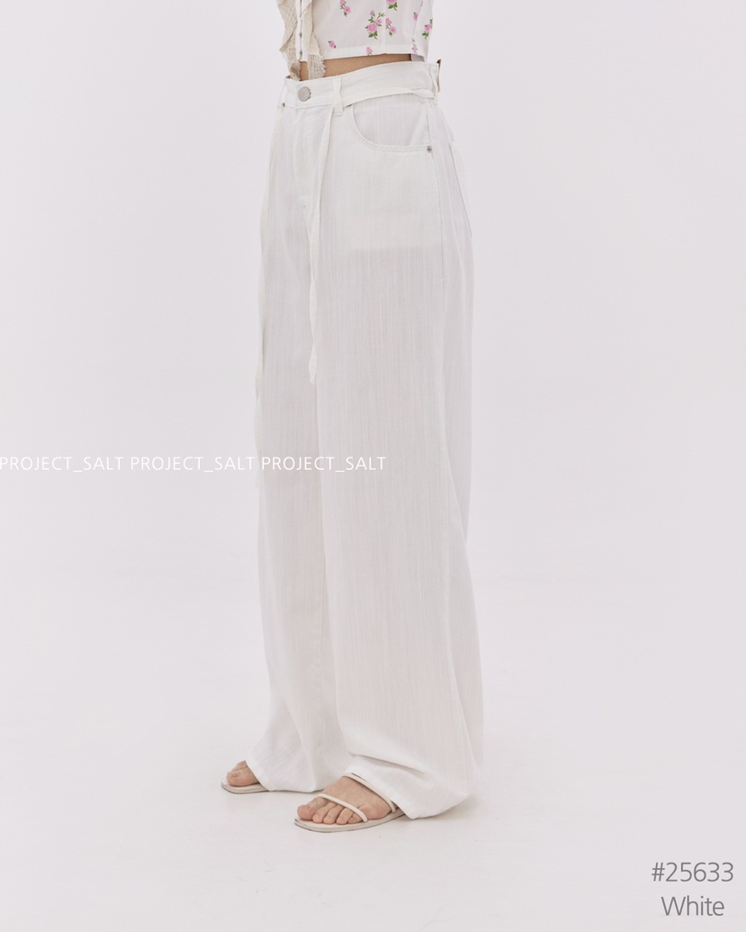 PROJECT SALT韓國代購女士新品推薦牛仔褲含腰繩PROJECTSALT牛仔褲
