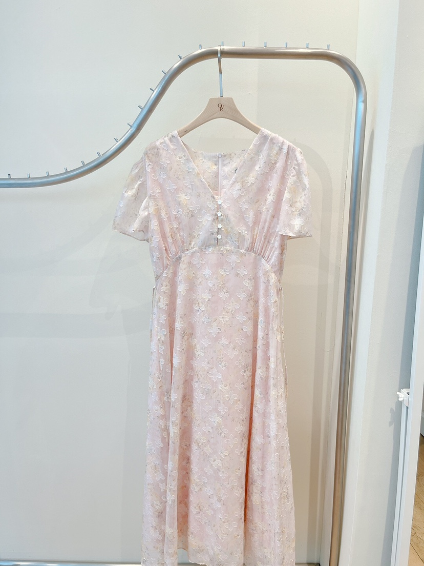 OVE東大門直郵女士新品人氣25春夏時尚真品熱賣職業休閑連衣裙OVE連衣裙圖色2