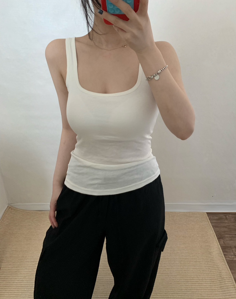 TWENTY FOUR SEVEN24-7韓國代購女士新款推薦休閑吊帶背心TEWNTY FOUR SEVEN24-7吊帶/背心