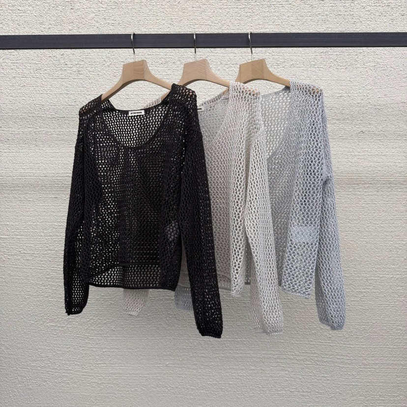 AT THE BAGEL韓國直郵女士新款休閑職業時尚25春夏針織衫AT THE BAGEL針織衫