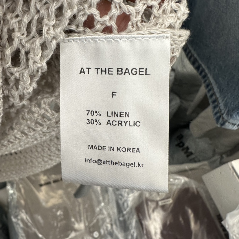 AT THE BAGEL韓國直郵女士新款休閑職業時尚25春夏針織衫AT THE BAGEL針織衫