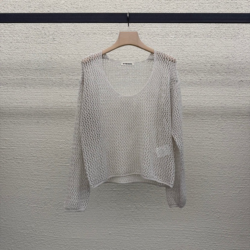 AT THE BAGEL韓國直郵女士新款休閑職業時尚25春夏針織衫AT THE BAGEL針織衫圖色1