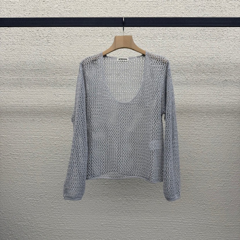 AT THE BAGEL韓國直郵女士新款休閑職業時尚25春夏針織衫AT THE BAGEL針織衫圖色2