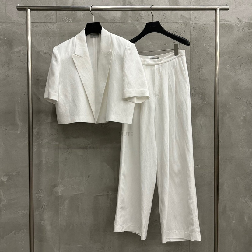 MUTE-P韓國代購女士新款推薦時尚職業休閑真品25春夏人氣套裝MUTE套裝圖色1