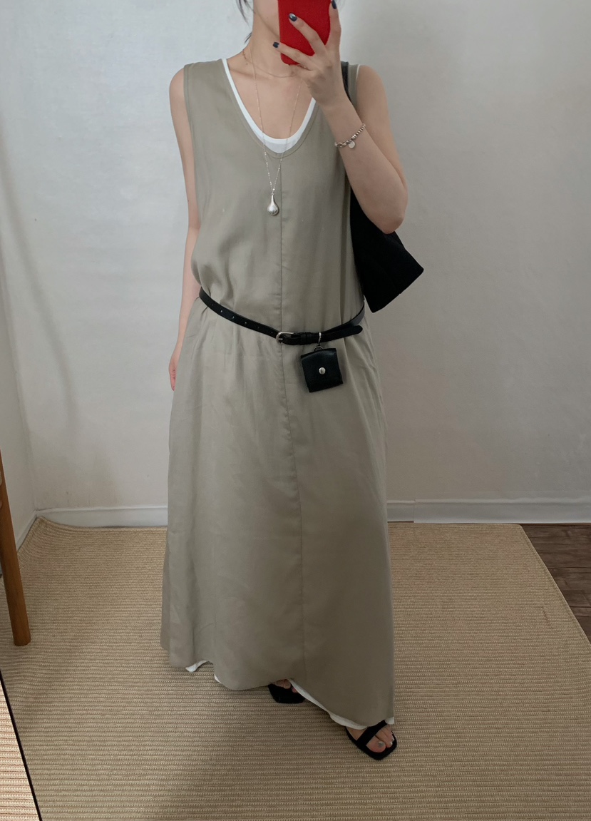 TWENTY FOUR SEVEN24-7東大門代購女裝新款真品連衣裙雙層TEWNTY FOUR SEVEN24-7連衣裙