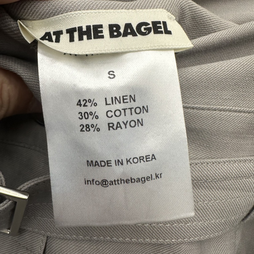 AT THE BAGEL東大門代購女士新款休閑人氣真品休閑褲含腰帶AT THE BAGEL休閑褲