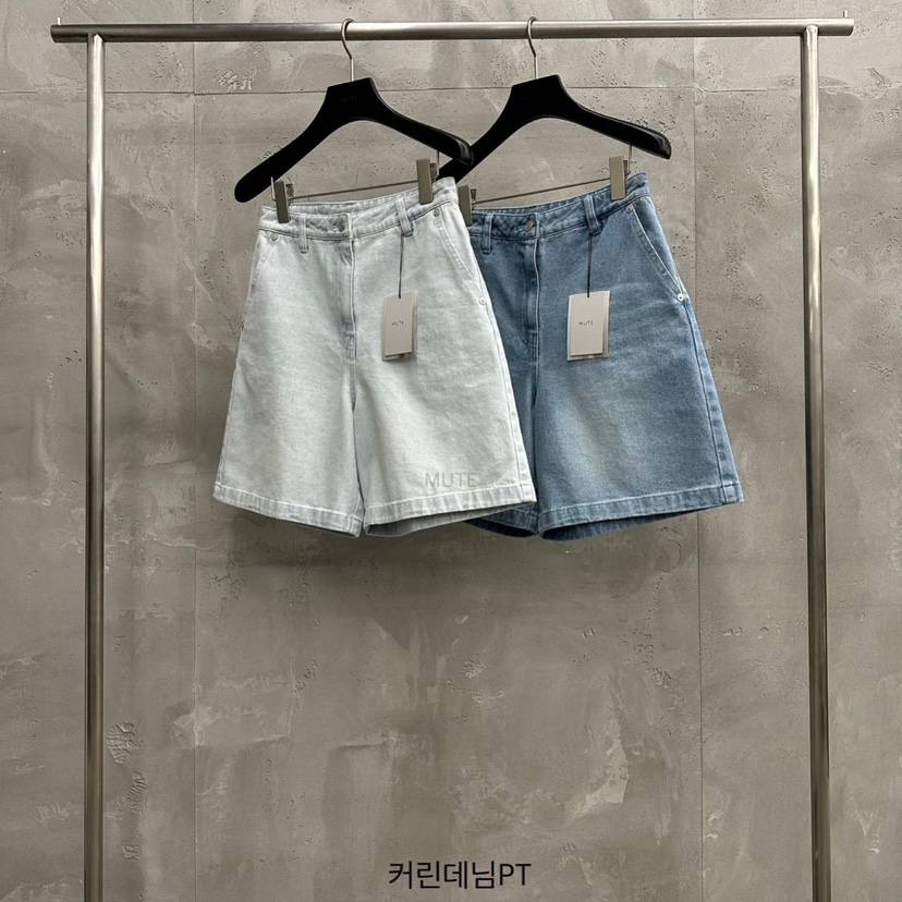 MUTE-P韓國代購女裝新品熱賣職業25春夏推薦人氣真品休閑短褲MUTE短褲