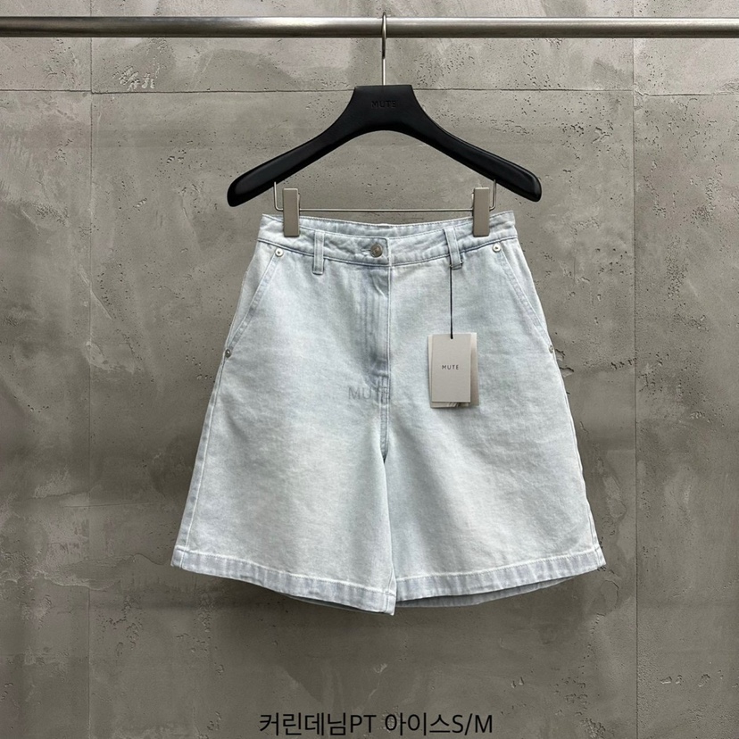 MUTE-P韓國代購女裝新品熱賣職業25春夏推薦人氣真品休閑短褲MUTE短褲圖色1