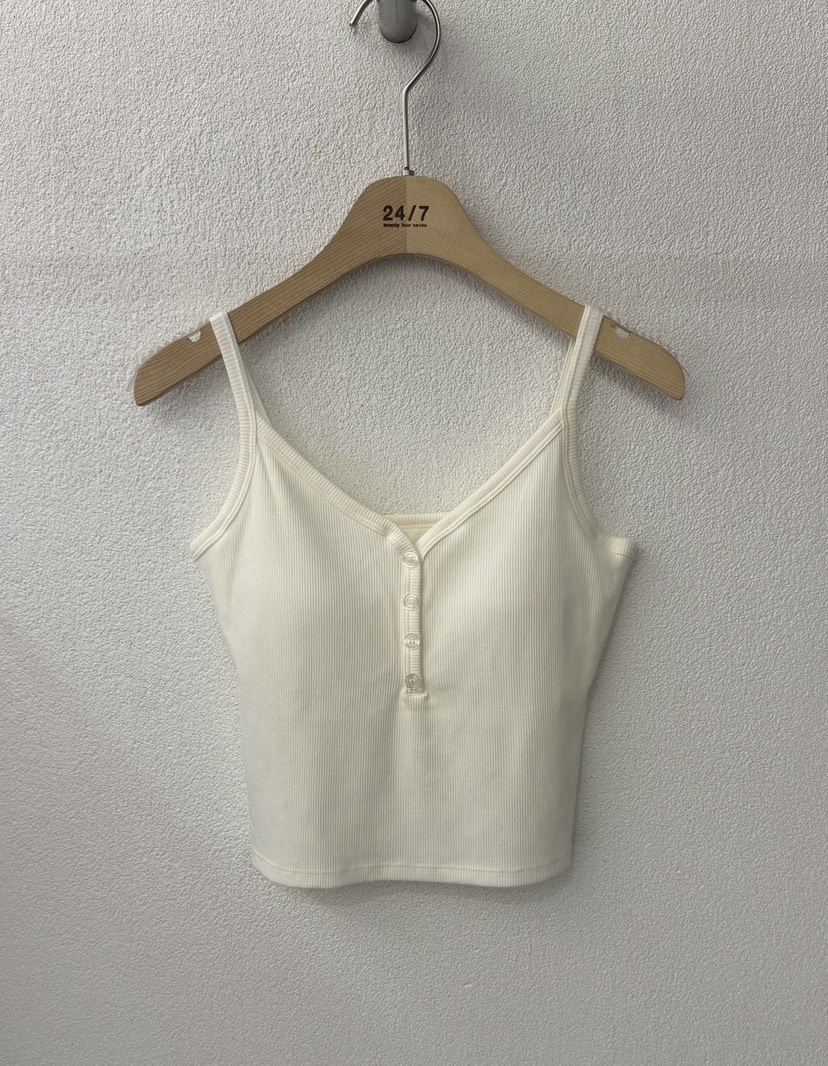 TWENTY FOUR SEVEN24-7韓國直郵女裝新品人氣吊帶背心紐扣TEWNTY FOUR SEVEN24-7吊帶/背心圖色1