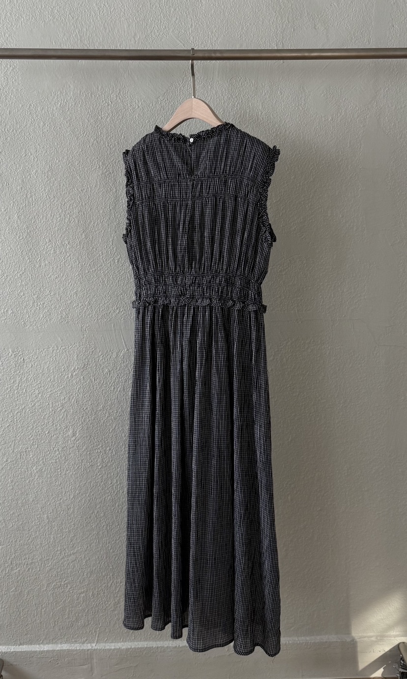 TWENTY FOUR SEVEN24-7韓國代購女士新品人氣連衣裙格紋褶皺TEWNTY FOUR SEVEN24-7連衣裙