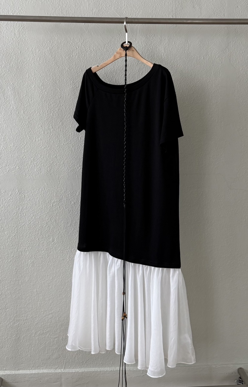 TWENTY FOUR SEVEN24-7東大門實拍女士新品熱賣連衣裙含腰帶雪紡TEWNTY FOUR SEVEN24-7連衣裙圖色3