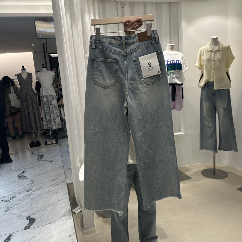 ACKER東大門實拍女士新款熱賣時尚職業休閑25春夏真品牛仔褲ACKER牛仔褲