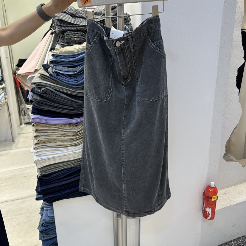 POCKET-Q東大門直郵女裝新款25春夏熱賣人氣推薦真品休閑長裙POCKET-Q長裙圖色4