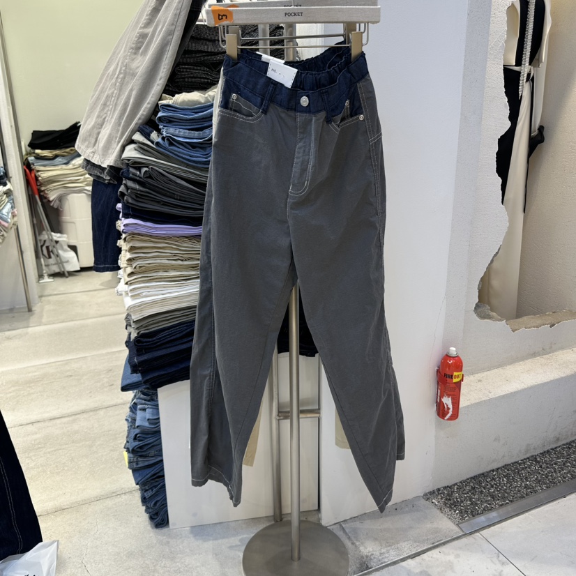 POCKET-Q韓國代購女士新品人氣真品職業時尚熱賣25春夏休閑褲POCKET-Q休閑褲圖色3