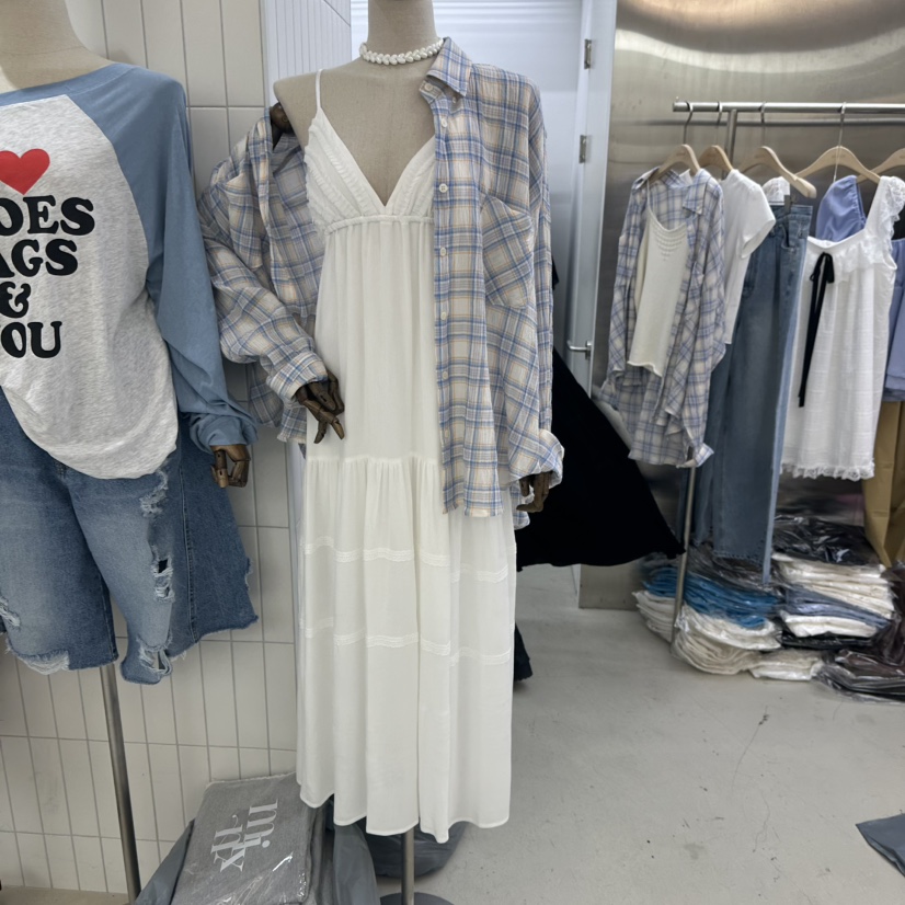 MIXXIN東大門代購女裝新款時尚25春夏真品熱賣職業連衣裙蕾絲MIXXIN連衣裙