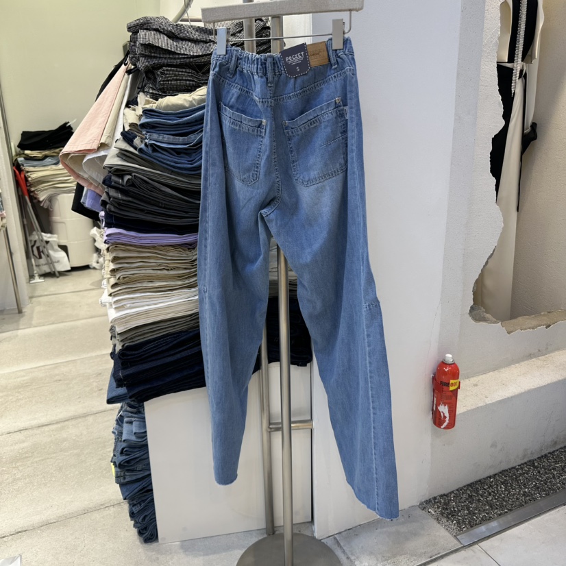 POCKET-Q韓國直郵女士新款職業人氣推薦時尚25春夏真品牛仔褲POCKET-Q牛仔褲