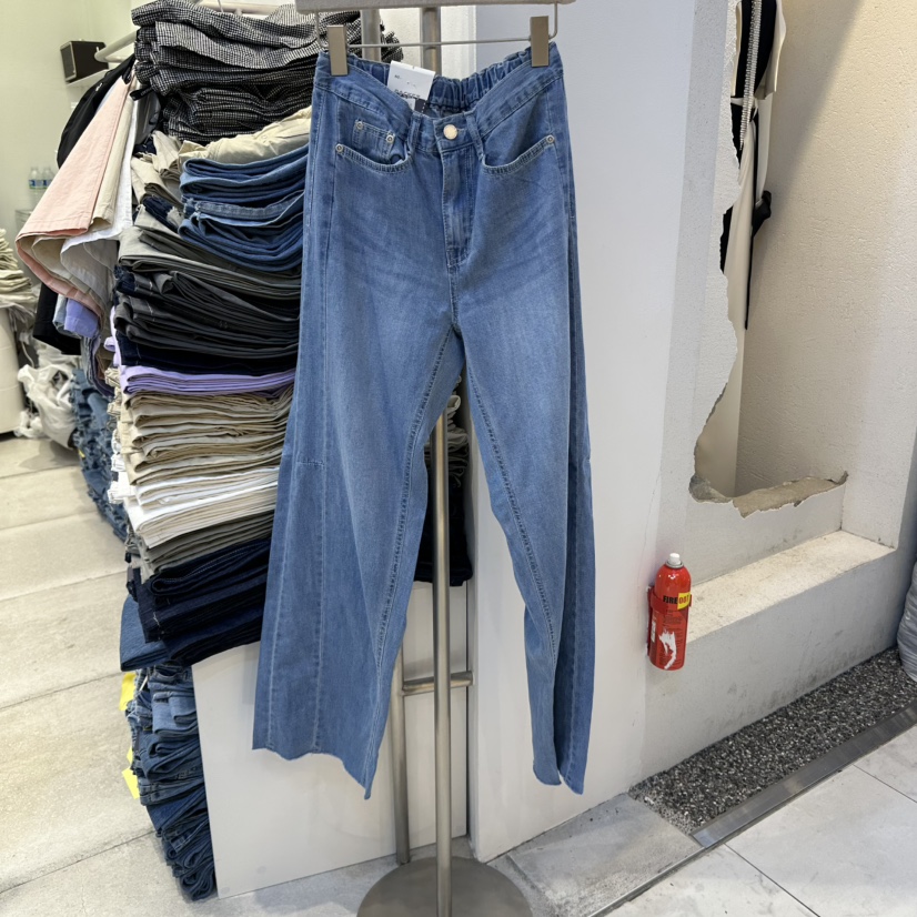 POCKET-Q韓國直郵女士新款職業人氣推薦時尚25春夏真品牛仔褲POCKET-Q牛仔褲