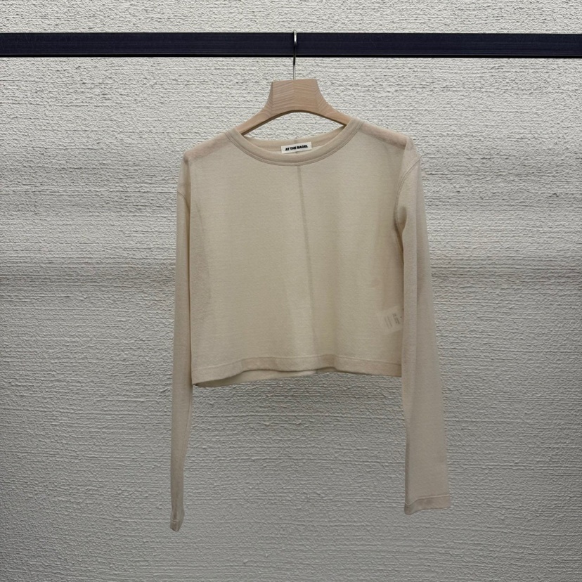 AT THE BAGEL韓國代購女裝新款時尚職業人氣休閑25春夏長袖T恤AT THE BAGEL長袖T恤圖色3