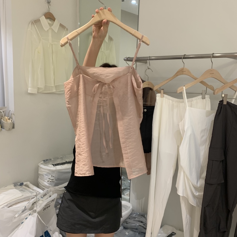 AUBE東大門代購女裝新品時尚人氣25春夏推薦職業真品吊帶背心AUBE吊帶/背心
