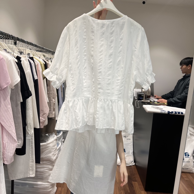 GABRIELLE韓國直郵女裝新品休閑人氣真品25春夏職業襯衫蕾絲衫GABRIELLE襯衫/蕾絲衫
