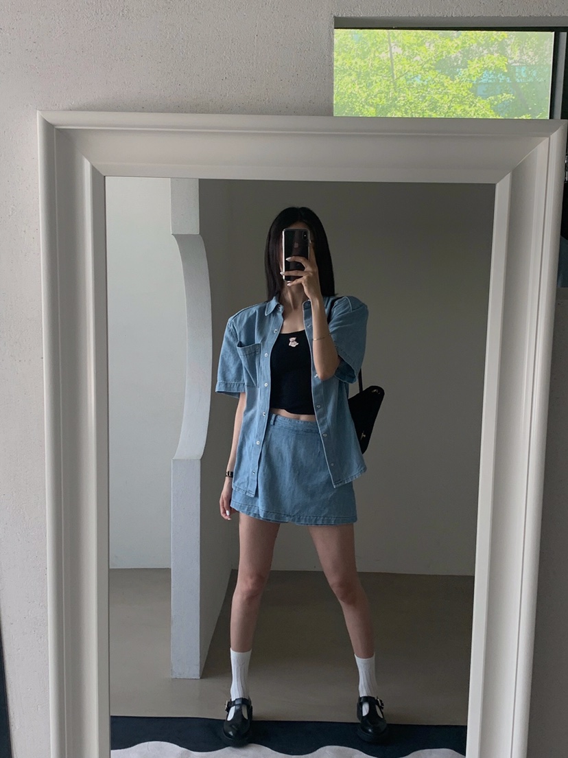VERANDA韓國直郵㊣女裝新品熱賣休閑人氣推薦25春夏襯衫蕾絲衫VERANDA襯衫/蕾絲衫