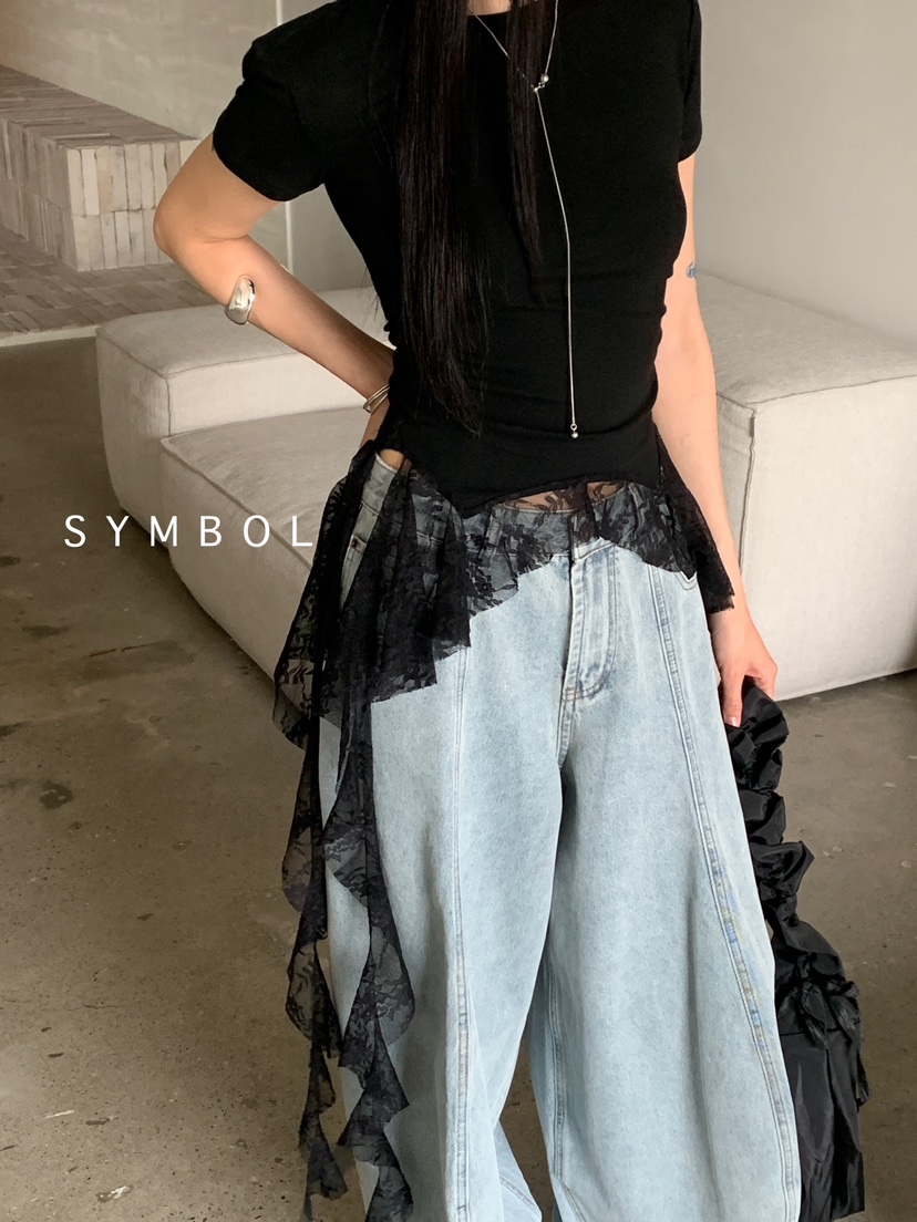 SYMBOL韓國㊣直郵東大門代購女裝新品25春夏熱賣時尚休閑T恤SYMBOLT恤