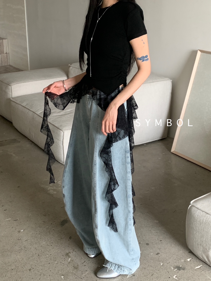 SYMBOL韓國㊣直郵東大門代購女裝新品25春夏熱賣時尚休閑T恤SYMBOLT恤