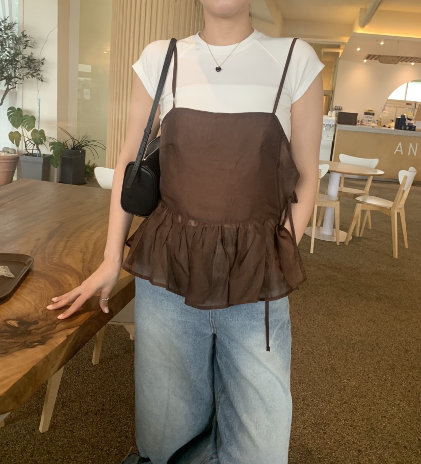 SILVER韓國㊣直郵東大門代購女裝新品推薦熱賣時尚吊帶背心SILVER吊帶/背心
