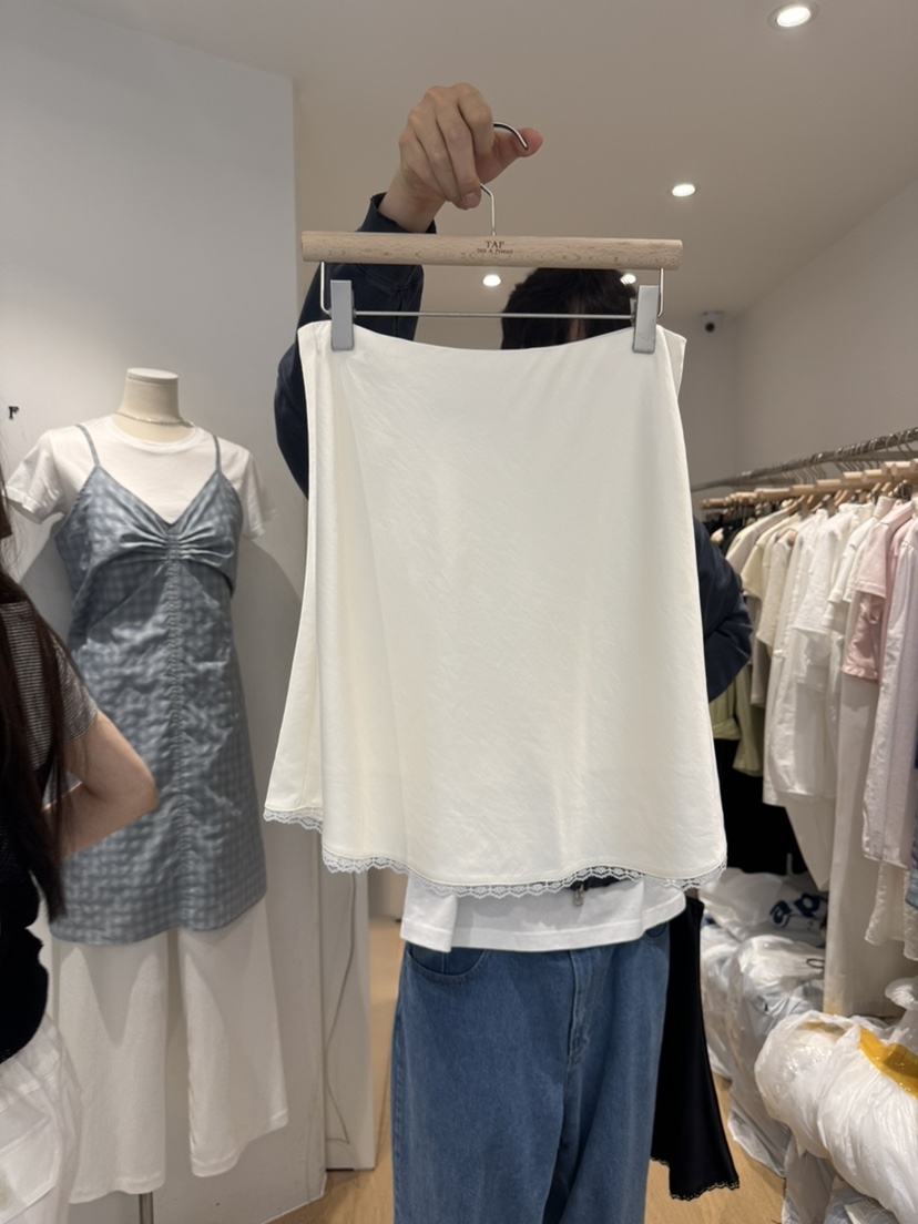 TAF東大門直郵女裝新品休閑真品職業熱賣25春夏時尚短裙蕾絲TAF短裙圖色1