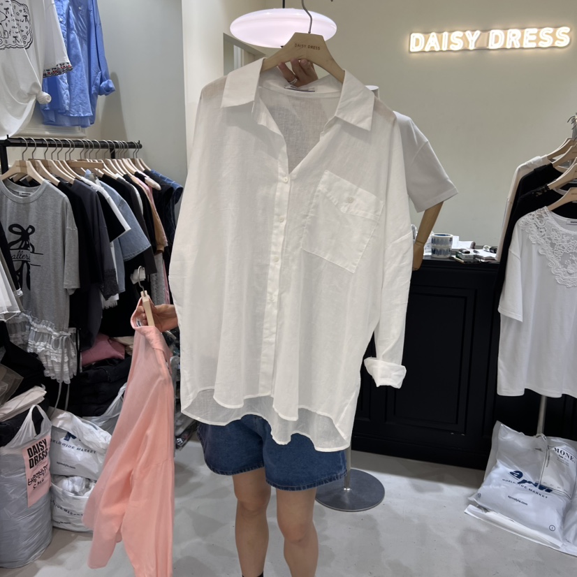 DAISY DRESS韓國直郵㊣女裝新款熱賣25春夏推薦襯衫蕾絲衫DAISY DRESS襯衫/蕾絲衫圖色3