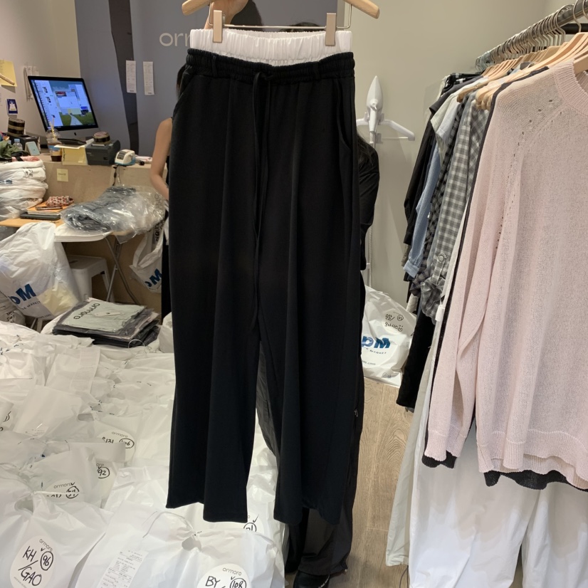 ORMORE韓國直郵㊣東大門實拍女裝新款休閑25春夏時尚休閑褲ORMORE休閑褲圖色3