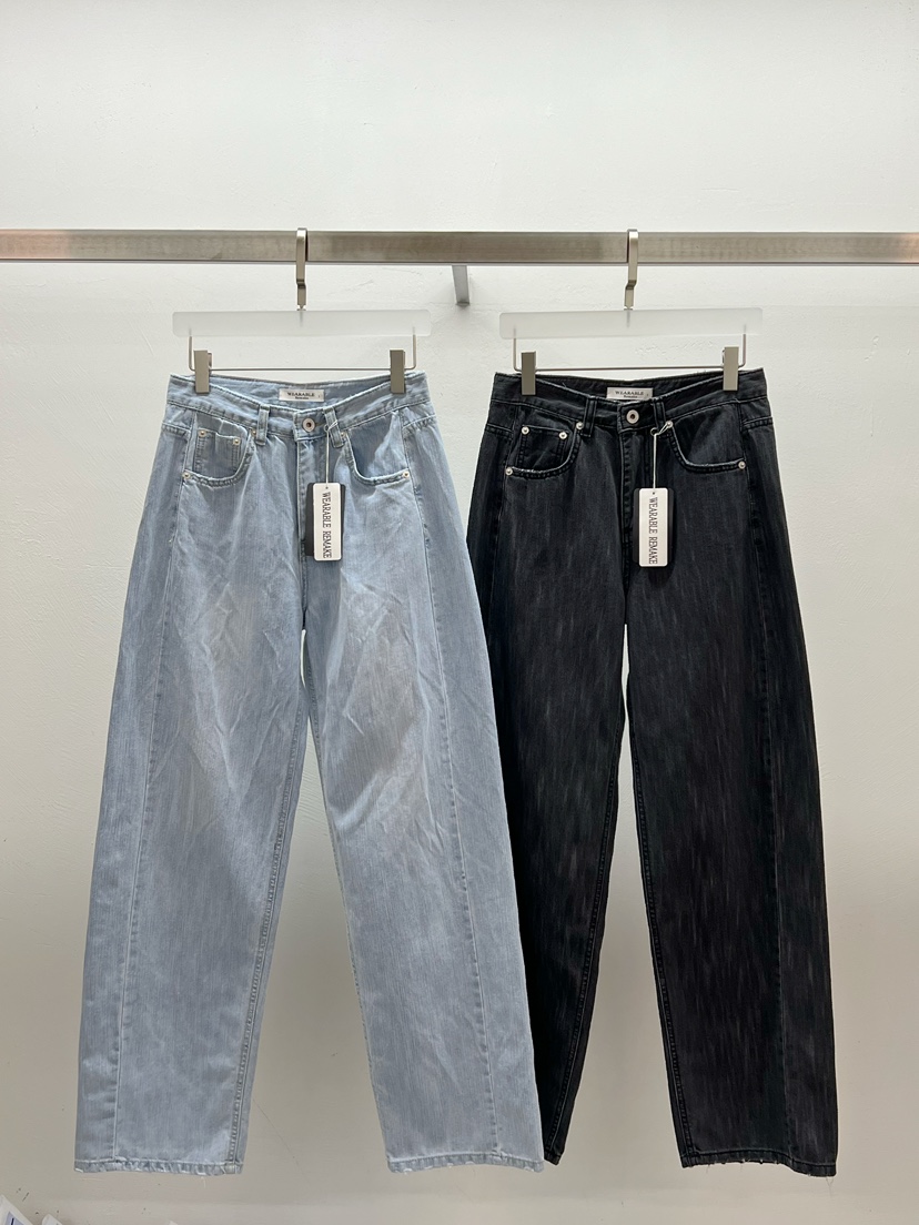 WEARABLE-L韓國直郵㊣女裝新品熱賣時尚人氣推薦25春夏牛仔褲WEARABLE牛仔褲