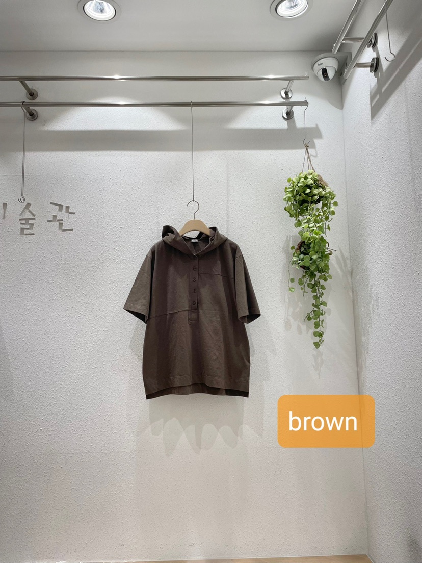 GALLERY-A直郵韓國代購㊣女裝新款熱賣25春夏推薦人氣T恤連帽GALLERYT恤圖色2