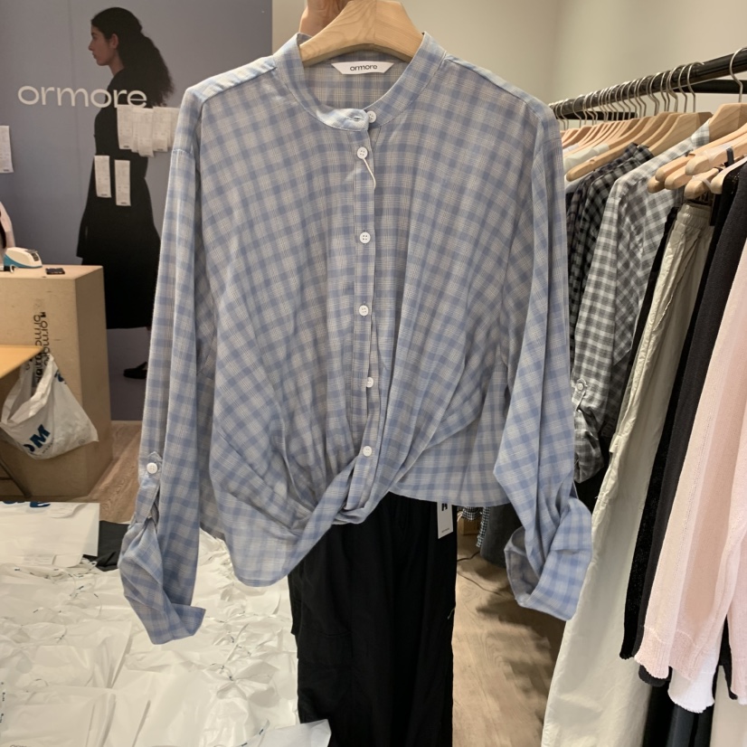 ORMORE韓國直郵㊣東大門實拍女裝新品時尚人氣25春夏襯衫蕾絲衫ORMORE襯衫/蕾絲衫圖色3