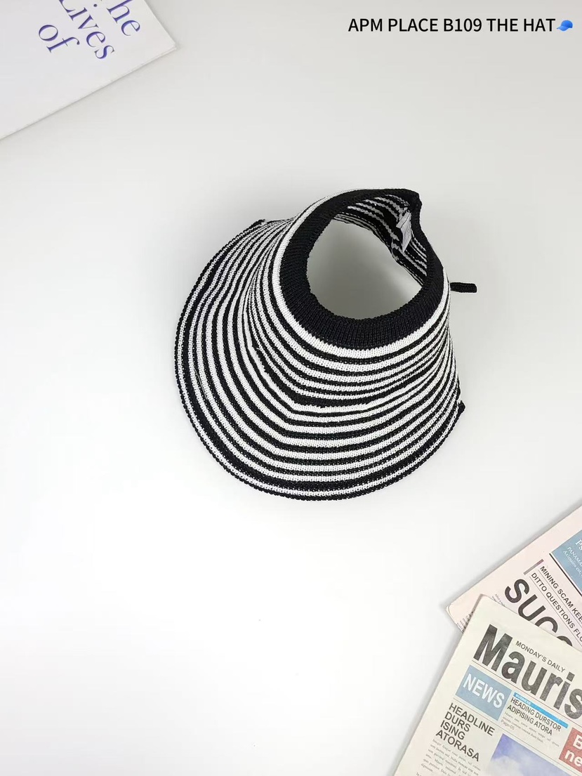 THE HAT-P韓國代購女裝新款推薦時尚真品25春夏帽子漁夫帽條紋THE HAT帽子