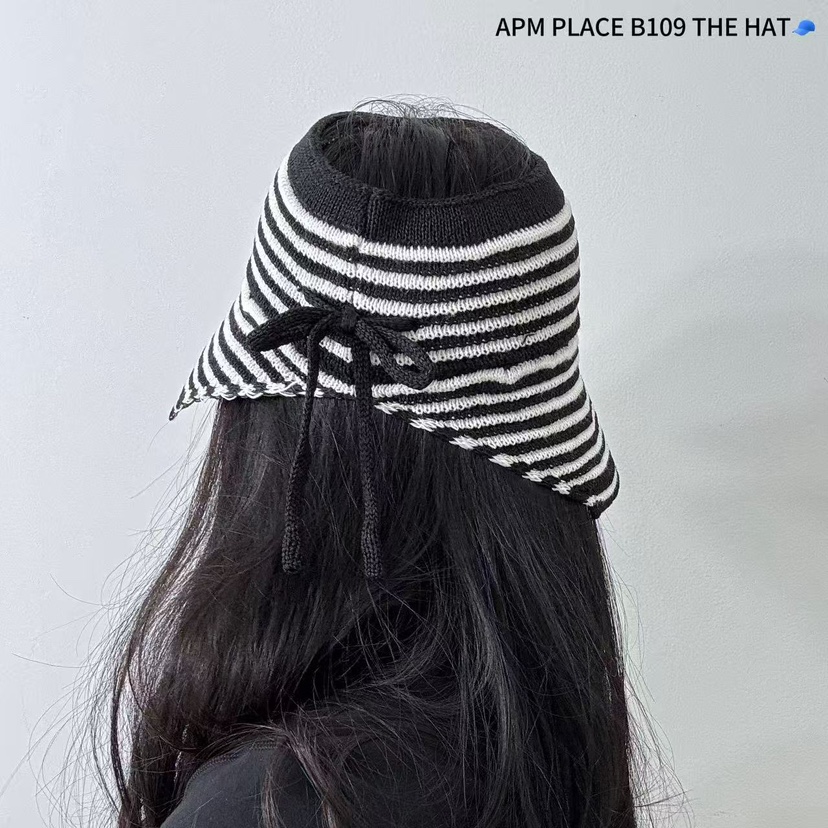 THE HAT-P韓國代購女裝新款推薦時尚真品25春夏帽子漁夫帽條紋THE HAT帽子