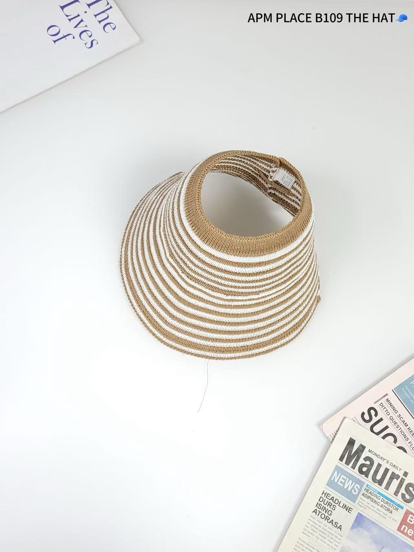 THE HAT-P韓國代購女裝新款推薦時尚真品25春夏帽子漁夫帽條紋THE HAT帽子圖色4