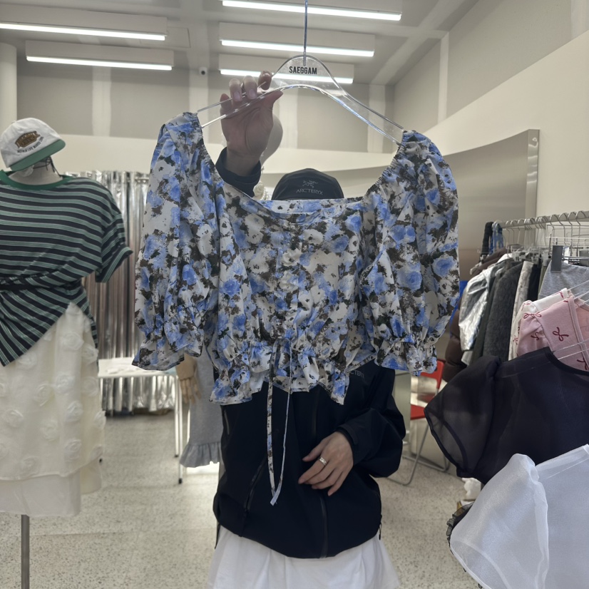 SAEGGAM東大門實拍女裝新款熱賣人氣職業推薦時尚襯衫蕾絲衫SAEGGAM襯衫/蕾絲衫圖色2