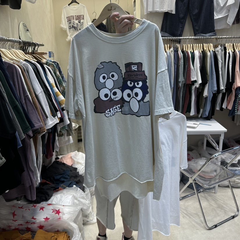 REPLAY東大門實拍女士新品人氣25春夏時尚真品推薦職業休閑T恤REPLAYT恤圖色2