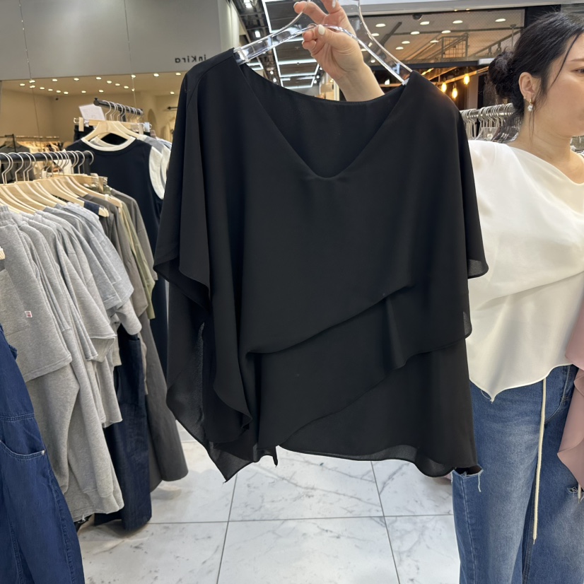 MARIGOLD東大門直郵女裝新款時尚職業真品人氣襯衫蕾絲衫斗篷MARIGOLD襯衫/蕾絲衫圖色3
