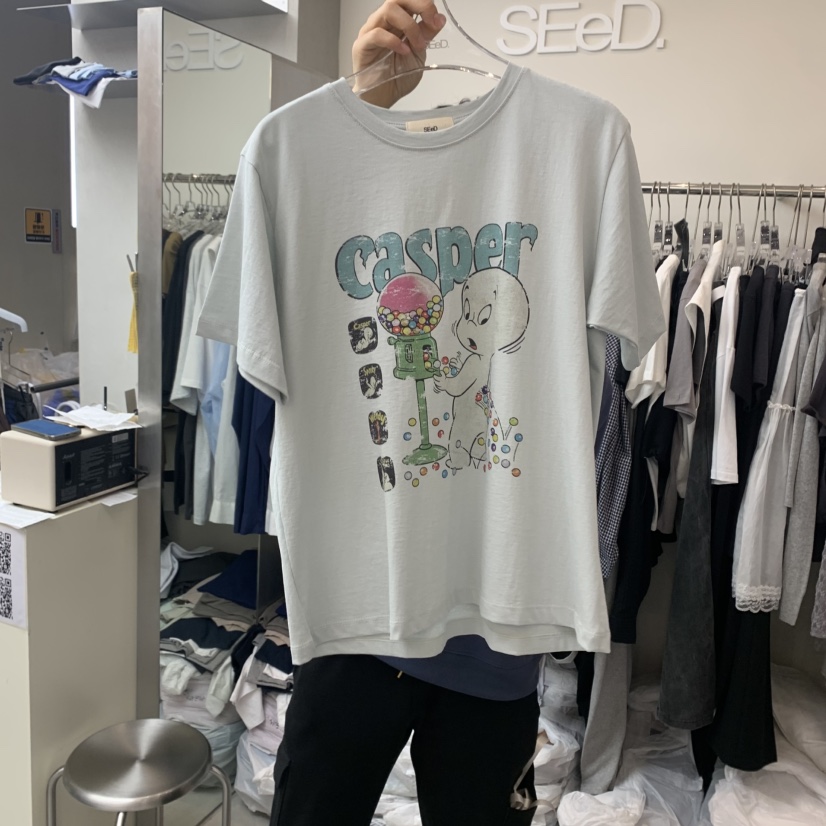 LEESEED-A東大門實拍女士新款25春夏熱賣人氣推薦職業休閑T恤SEeD/LEESEEDT恤圖色2