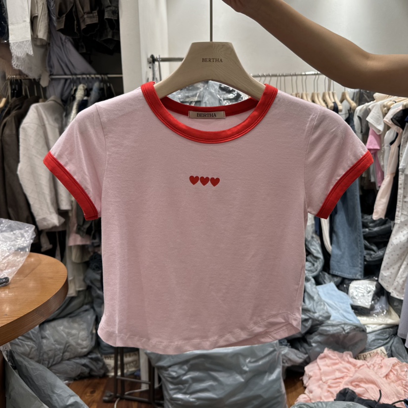 BERTHA東大門代購女裝新款時尚推薦25春夏人氣職業熱賣休閑T恤BERTHAT恤圖色2