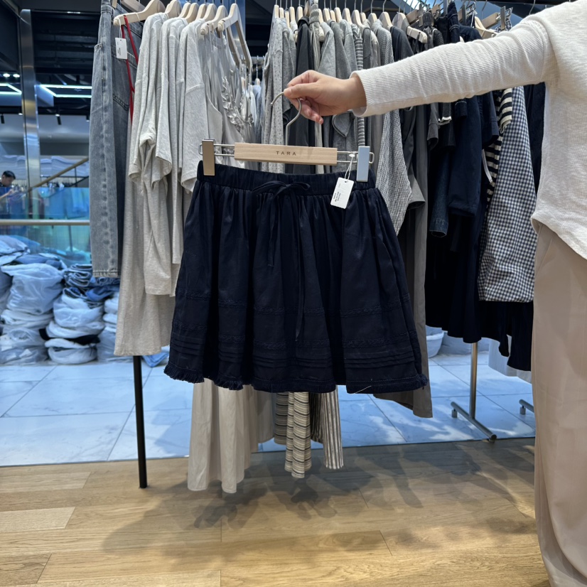 TARA直郵韓國代購㊣女裝新品推薦25春夏熱賣時尚人氣休閑短裙TARA短裙圖色2