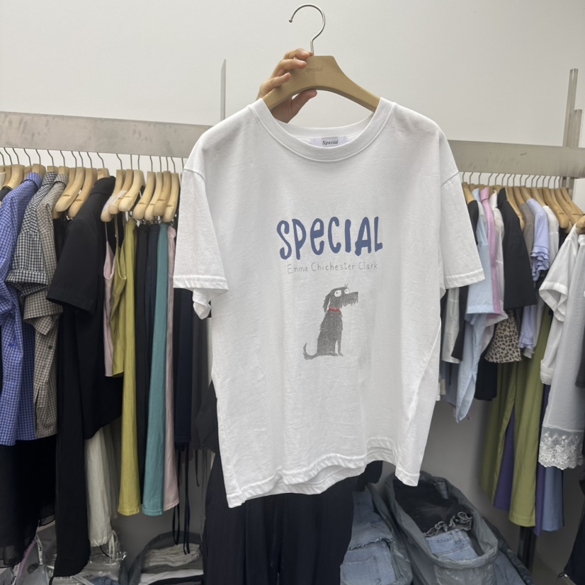 SPECIAL東大門代購女士新款時尚休閑25春夏人氣真品職業T恤SPECIALT恤圖色4