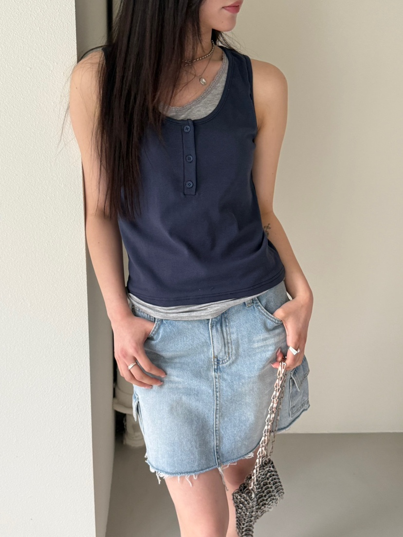 SPECIAL東大門代購女裝新款推薦時尚25春夏職業休閑吊帶背心SPECIAL吊帶/背心