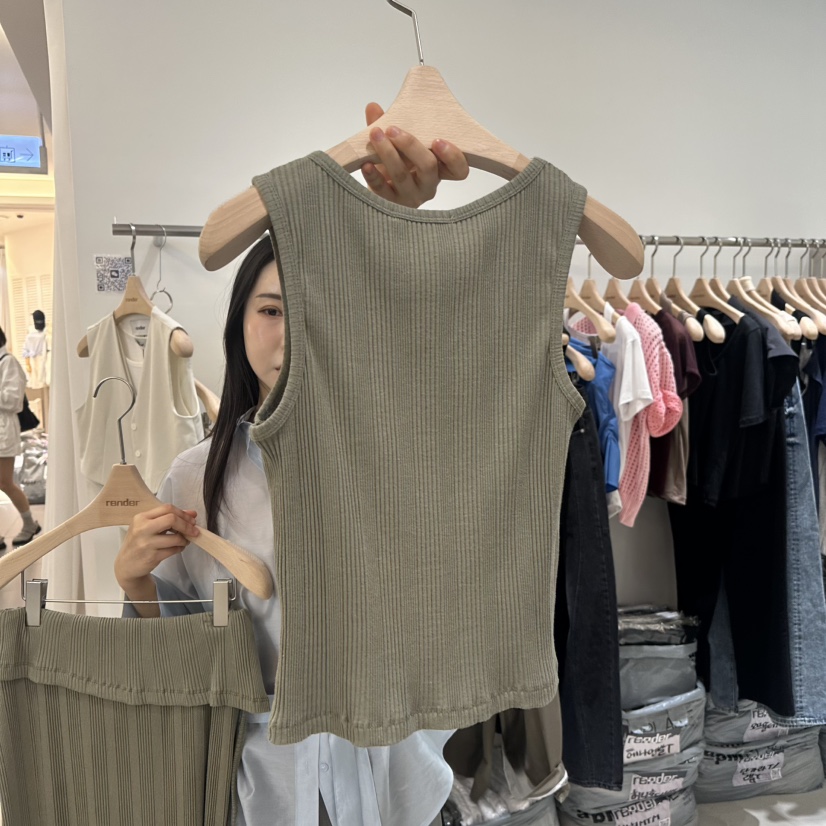 RENDER韓國直郵女裝新品推薦休閑真品人氣時尚25春夏吊帶背心RENDER吊帶/背心