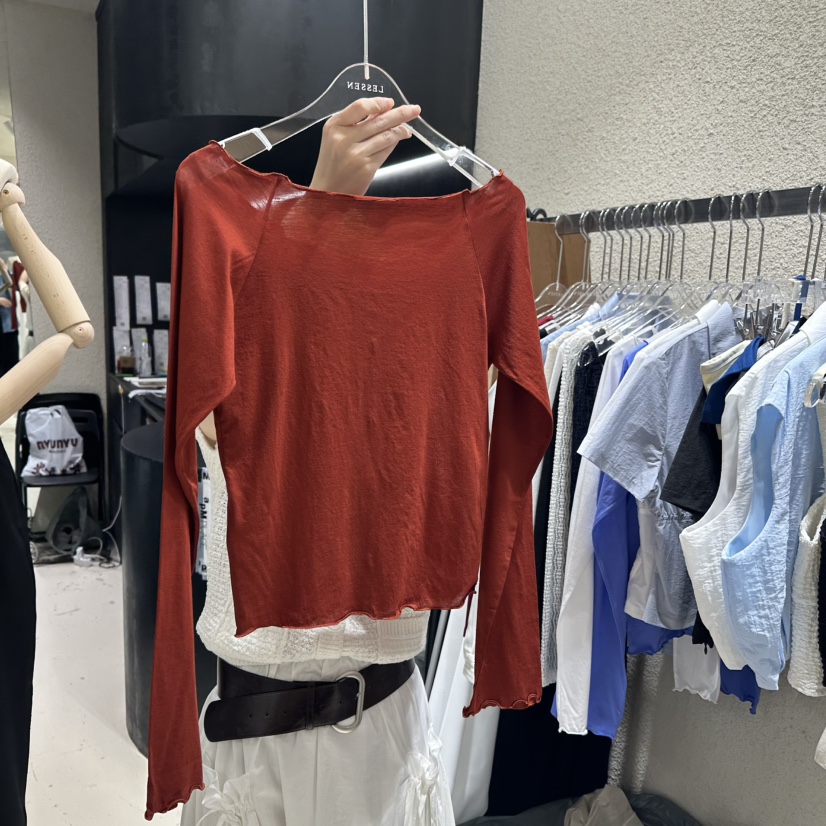 LESSEN東大門直郵女裝新品真品時尚休閑熱賣職業長袖T恤開衫LESSEN長袖T恤
